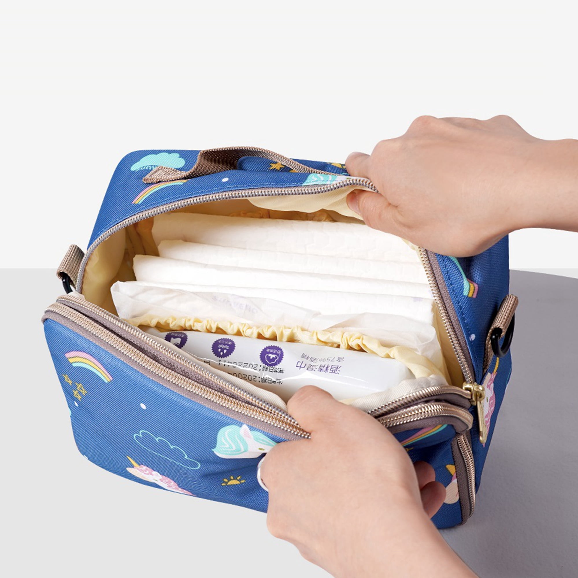 Sunveno Diaper Bag with Water-Resistant, Portable Changing Pad, 1 Count