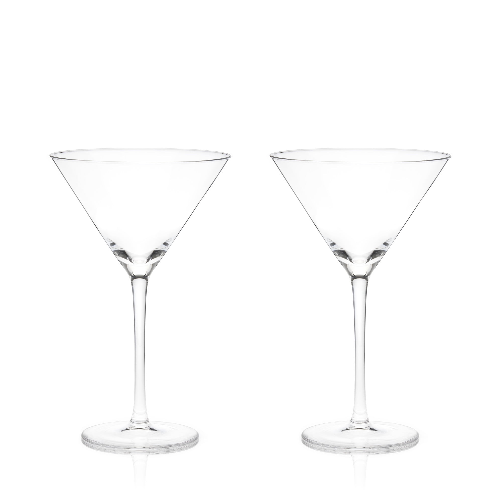 Viski Martini Glasses, Stemless, 7.5 Ounce