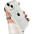 thumbnail image 6 of Dark Blue Edge Phone Case, Support MagSafe Wireless Charging, Shockproof Clear Case for iPhone 12 Pro, 6 of 8