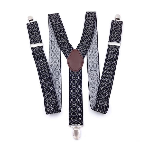 Qarigey Hombres Clips Tirantes Tirantes Decoración Universal Jeans Bandas colgantes Ajustable Hombre Correa para pantalones Accesorio de ropa Accesorios de disfraces Tipo 3