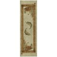 thumbnail image 2 of Addison Rugs Dream Shag Premium Machine Washable Transitional Fish Khaki Runner Rug, 2'3" x 7'6", 2 of 8