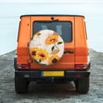 thumbnail image 6 of Yiaed Sunflower 5 Print Tire Wheel Cover, Waterproof Spare Tire Cover Fit for Jeep, Truck,Trailer, RV, SUV, Camper and Most Vehicle-14 inch, 6 of 6