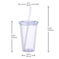 thumbnail image 2 of Cupture Classic 16 oz Double Wall Tumbler 12-Pack with Lid & Straw, 2 of 15