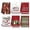 A003- C, variant on Christmas Kitchen Towels with Absorbent Cotton, Set of 2, Beige with Red and Gray Tree Print for Dish Drying