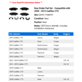 thumbnail image 2 of Rear Brake Pad Set - Compatible with 2008 - 2014 Cadillac CTS 2009 2010 2011 2012 2013, 2 of 2