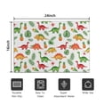 thumbnail image 5 of White Cartoon Dinosaurs Pineapples Pattern Door Rugs,Washable Non Slip Door Mats Indoor,Decorative Door Mats,Entry Mat Indoor for Entrance,Bedroom,Kitchen,Bathroom,16"x24", 5 of 6