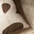 thumbnail image 3 of Expobazaar Cotton Slub Abstract Printed Pillow-Brown 18"x18", 3 of 6