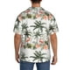 thumbnail image 3 of Fotbe Flamingo Palm Trees Camisa Estampada de Manga Corta para Hombre, Casual de Verano, Estilo Playero, Sin Arrugas-Medium, 3 of 5