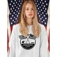thumbnail image 2 of Independence Day Rubber Seal Sweatshirt Women -Image by Shutterstock, Female Large, 2 of 4