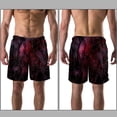 thumbnail image 3 of luoweisi Men's Beach Shorts Quick Dry Swim Trunks with Mesh Lining Halloween Spider Web 2XL, 3 of 5