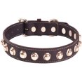 thumbnail image 1 of Collier pour Chien Complet Collier Champignon Collier Rivets Cuir Punk Collier Blogueur Ajustable Chiot Labrador Huskie, 1 of 5