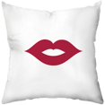 Checkerboard Lifestyle Hers Throw Pillow, White