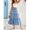 Light Wash, variant on Light Wash Tiered Denim Maxi Skirt with Elastic Waist