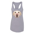 thumbnail image 2 of Wild Bobby, Golden Retriever Cute Gift, Dog Lover, Women Racerback Tank Top, Heather Grey, Medium, 2 of 4