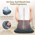 Toilet Seat Cushion for Seniors Padded Booster Toilet Seat for Elderly