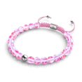 thumbnail image 1 of Pink Nebula | Silver | Galaxy Glass Macrame Bead Bracelet, 1 of 14
