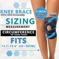 thumbnail image 3 of Adjustable Non Slip Open-Patella Compression Wrap Knee Support With Patella Gel Pads, For Man And Woman Sports Workout Gym Running Basketball, 3 of 7