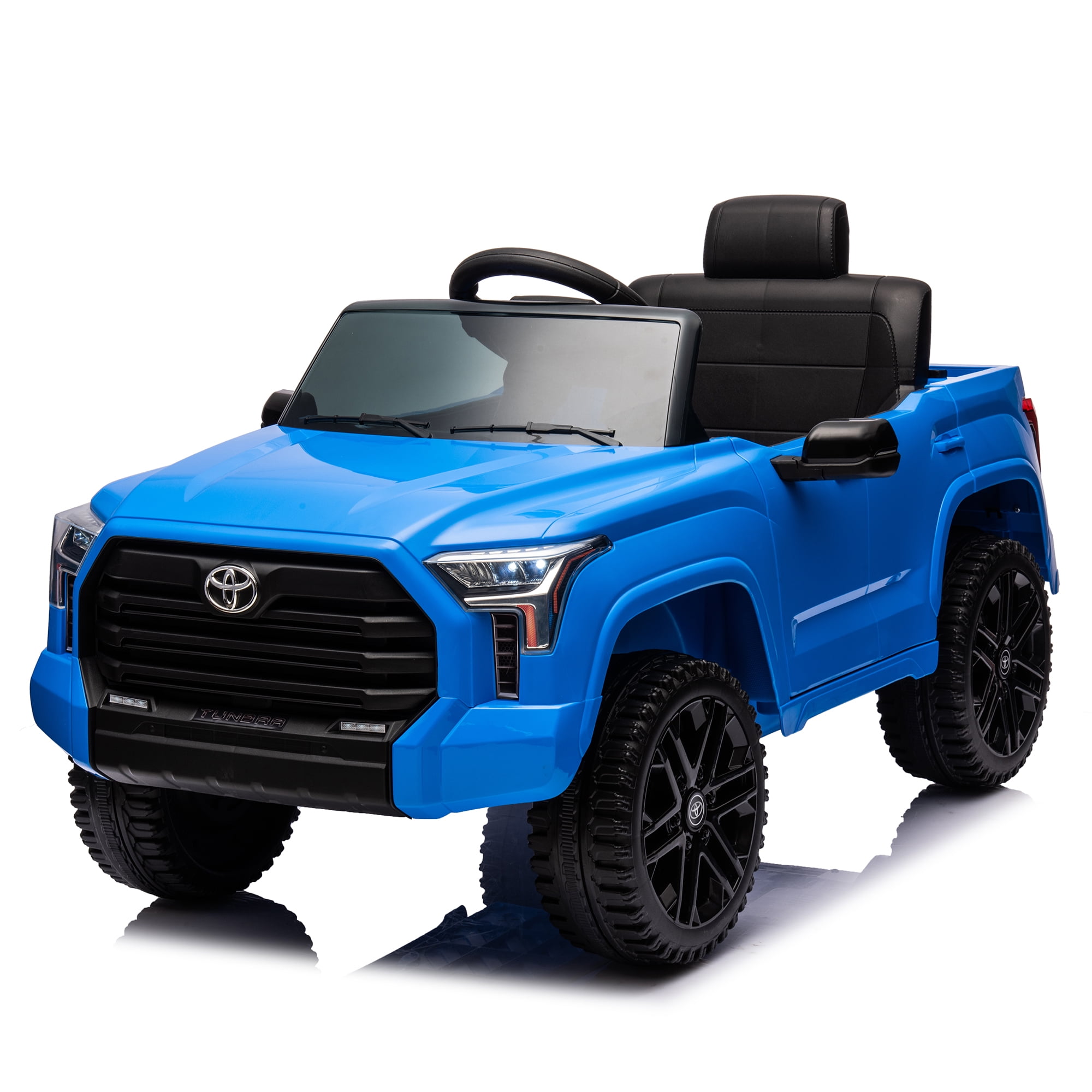 CIPACHO 12V Battery Powered Licensed Toyota Tundra Kids Ride On Truck Car Electric Vehicle Jeep with Remote Control, MP3, Blue