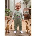 thumbnail image 6 of Cjfdfy Newborn Baby Boy Animal Overalls Fall Clothes Striped Long Sleeve Rompers And Embroidery Overalls Cute Country Baby Clothes Toddler Farm Winter Outfit 0-18 Months, 6 of 10