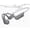 GRAY, variant on DOOGEE Bone Conduction Headphones, Running Headphones, Open-Ear Headphones, Sports with Safety LED Light, IP66 Waterproof, Bluetooth 6.0, 10H Playtime & Adjustable Band for Night Running