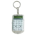thumbnail image 2 of Mini Calculator Keychain, Pocket Size Calculator with Flip Cover, Portable for School, Office, Home, Lightweight & Stylish (White) 2.4x2.4x0.43", 2 of 9