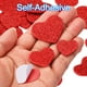 thumbnail image 4 of Uxcell Foam Stickers,2Pack 60Pc Adhesive Glitters Foam Shape Sticker,Red Heart, 4 of 6