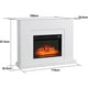 thumbnail image 4 of Chimenea Eléctrica Kit Marco Blanco y Calefactor Decorativo Pared 2000W Val Joly 114x32.5x87.5 cm 3 Niveles Control Remoto, 4 of 5