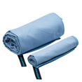 thumbnail image 1 of MICRO-MIRACLE XXL Travel Towel - 2 Quick Dry and Extra Soft Microfiber Towels, Lightweight and Compact for Gym, Swim Practice, Travel, Backpacking, Camping, RV, Beach, Camping (Light Blue), 1 of 4