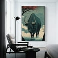 thumbnail image 3 of Chinese Zodiac Sign Poster OX Wall Art Picture Painting Poster Canvas Print Posters Artworks Bedroom Living Room Decor 16x24inch(40x60cm), 3 of 6