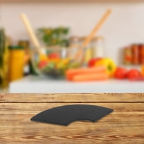 Homoyoyo Black Salad Plate Set, Faux Porcelain Serving Dish for Special Occasions, and Elegant Tableware