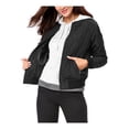 thumbnail image 5 of INSPIRE CHIC Women's Stand Collar Zip Up Raglan Sleeves Bomber Quilted Jacket M Black, 5 of 7