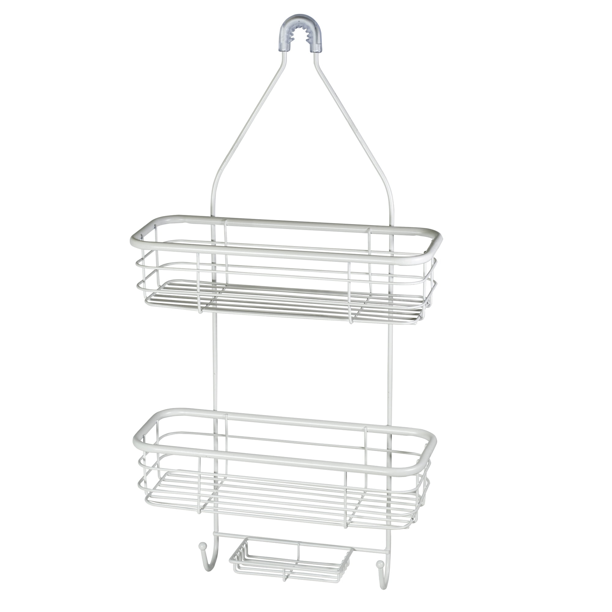 Moorefield 3-Tier Hanging Shower Caddy with Suction Cups, Non-Slip Neck, Bathroom Organizer, Matte White