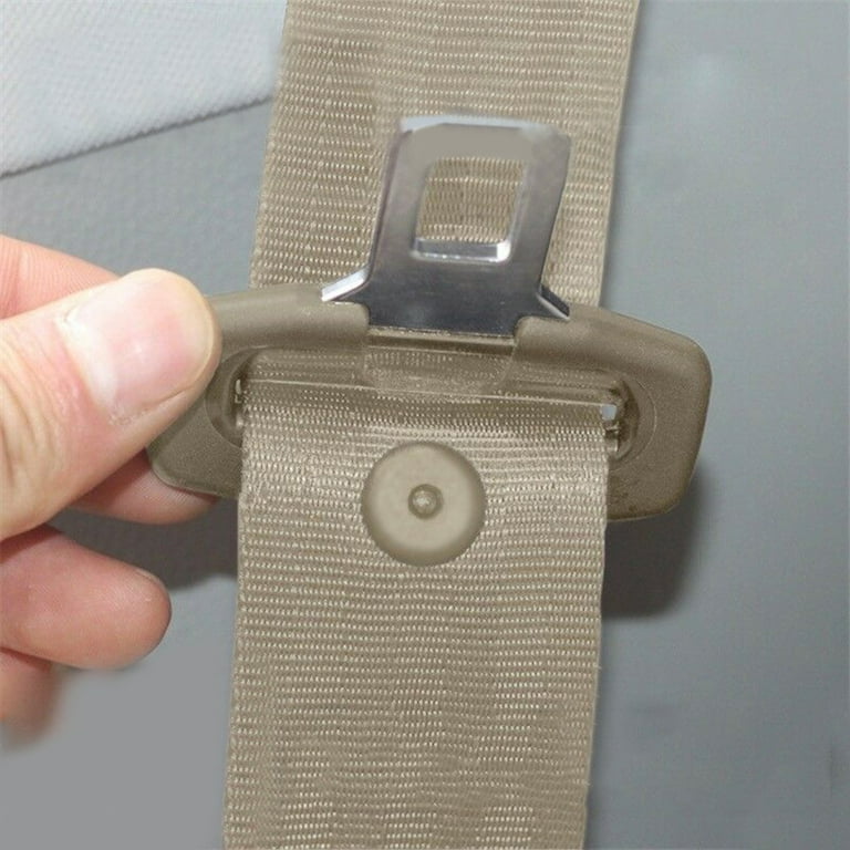 Seat belt button outlet