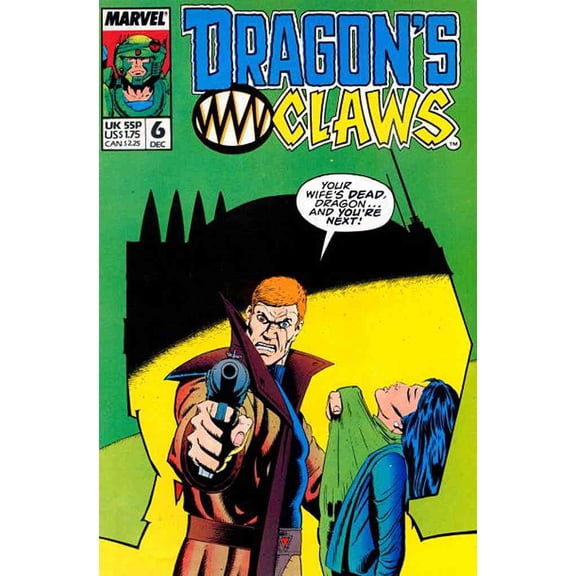 Dragon's Claws #6 VF ; Marvel UK Comic Book
