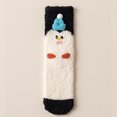 thumbnail image 2 of Unisex 3D Reindeer Christmas Fuzzy Mid‑Calf Socks for Men & Women, Soft Coral Fleece Festive Holiday Decor Socks, Warm Thermal Plush Cozy Indoor Sleep Socks, 2 of 6