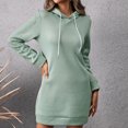 thumbnail image 2 of Sudadera con capucha de manga larga informal para mujer a la moda, camisetas sólidas para mujer, sudaderas Fridja  FKASFK5631, 2 of 7
