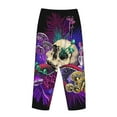 thumbnail image 5 of Junzan Mushrooms And Skull Women'S Pajama Pants Drawstring Comfy Sleep Bottoms With Pockets, 5 of 9