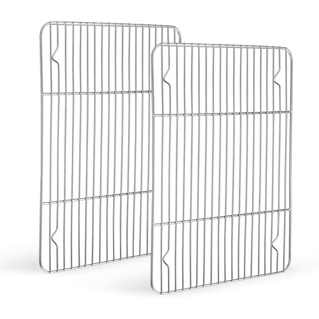 Stainless Steel Cooling Racks 2 Pack, Baking Racks for Cooking Baking Roasting Grilling Cooling, Fit Small Size Cookie Sheets Oven & Health & Dishwasher Safe,9.7'' x 7.3''