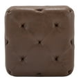 thumbnail image 5 of 19-Inch Square Tufted Ottoman Footstool, Upholstered Cube Pouf with Button Tufting for Living Room, Bedroom (Multiple Fabrics), 5 of 7