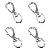 Swivel Snap Hook Flag Pole Clips, 4-Pack Stainless Steel Clips for Flagpole Rope and More