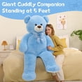 thumbnail image 3 of Peluche de peluche gigante Tezituor, 150 cm, de peluche, color azul, 3 of 5