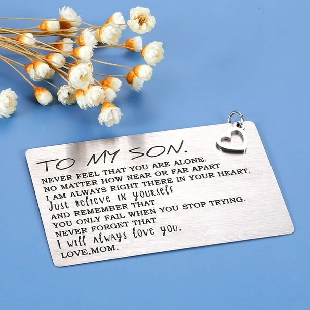 Carte d'anniversaire pour fils - Cadeau de la part de maman - Carte  portefeuille pour mon fils - Cadeau d'encouragement - Idée cadeau d' anniversaire pour fils : : Fournitures de bureau