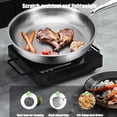 thumbnail image 4 of 2025 NewTitanium Pan, Pure Titanium Pro Frying Pan with Lid, Hammered Non Stick Fry Pan - Fast & Even Heating, Oven-Safe Up to 750°F, Dishwasher Safe, for Every Cooktop (No Lid,11.8in), 4 of 8