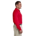 thumbnail image 2 of D110 Devon & Jones Men's Pima Piqué Long-Sleeve Polo Red S, 2 of 2