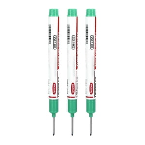 Marqueurs, Furenl Marqueur de couleur à trou profond à tête longue Marqueur d'encre pour le travail du bois dans la salle de bains (5 Couleurs) 2Ml, 3X Marqueurs longs