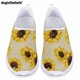 thumbnail image 1 of Zapatos casuales con estampado de girasoles y diseño artístico de Doginthehole para mujer, nuevos zapatos planos clásicos de moda, zapatos de malla cómodos y livianos, 1 of 5