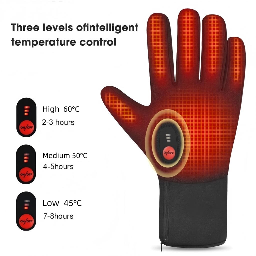 SNOW DEER Heated Gloves for Men Women, Touchscreen, Waterproof, Outdoor & Indoor Hand Warmers for Climbing,Motorcycling,Skiing