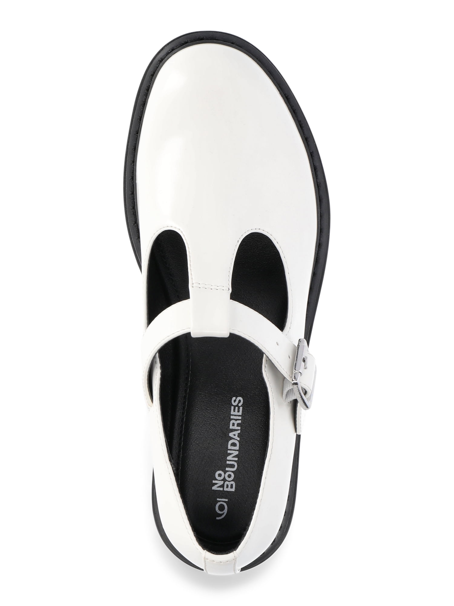 No Boundaries T-Strap Mary Jane Shoes, Women's - Walmart.com