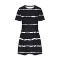 thumbnail image 5 of gakvbuo T-Shirt Dresses For Women Summer Dresses For Women 2024 Vacation Beach Dress Casual Simple T-Shirt Mini Dress Crewneck Short Sleeve Wedding Guest Dresses Club Dresses Sun Dresses Tunic Dress, 5 of 7