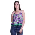 thumbnail image 1 of Moomaya Haut Court à Bretelles Spaghetti Imprimé pour Femmes Cami Tops d'Été, 1 of 5